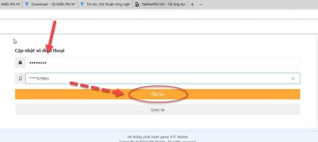 them so dien thoai vao tai khoan truy kich 5