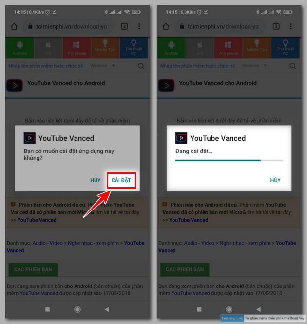 cach download youtube vanced