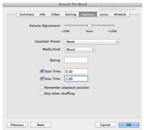 tao nhac chuong iphone bang itunes