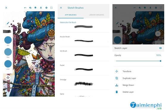 adobe photoshop sketch cho android