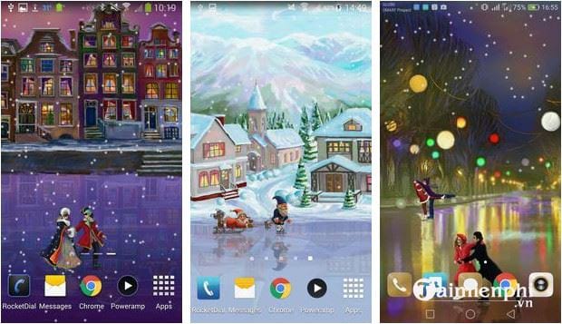 christmas rink live wallpaper