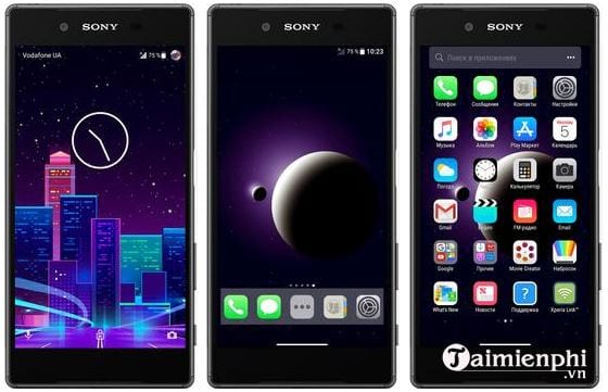 xperia theme ios 12 style