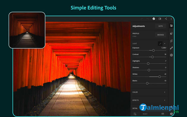 tai adobe lightroom