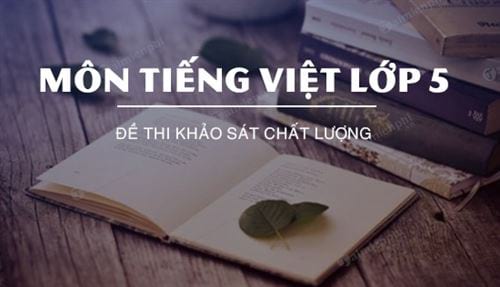 de thi khao sat chat luong dau nam mon tieng viet lop 5