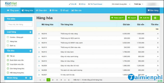 tai phan mem quan ly chuoi cua hang son KiotViet