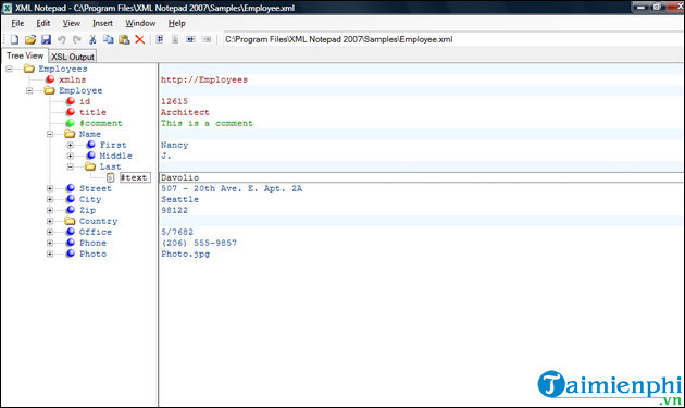tai phan mem doc file xml