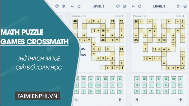 download math puzzle games crossmath
