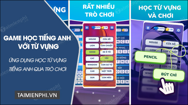 game hoc tieng anh voi tu vung