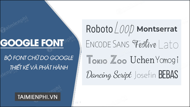 Tải Google Font cho Laptop, PC download google fonts