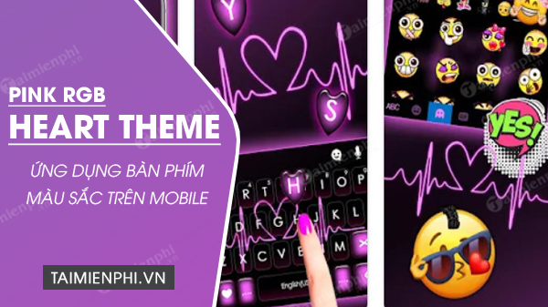 download pink rgb heart theme