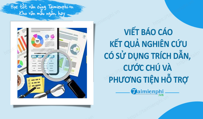 Viet bao cao ket qua nghien cuu
