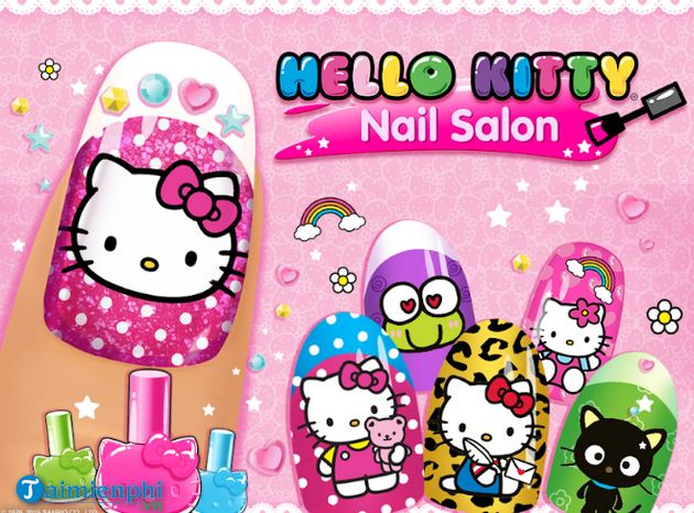 hello kitty nail salon