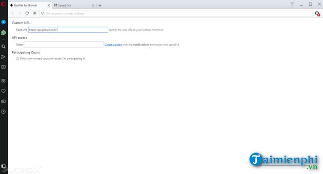 github notifier for opera
