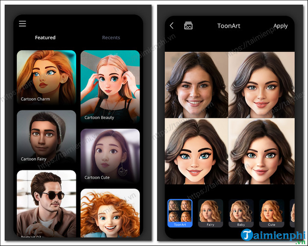 tai toonart apk cho Android
