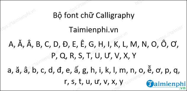 download font calligraphy