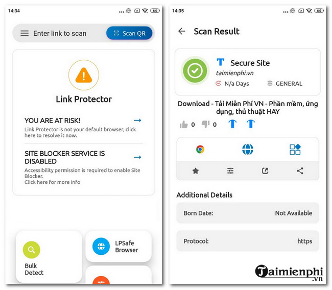 tai Link Protetor: URL Security