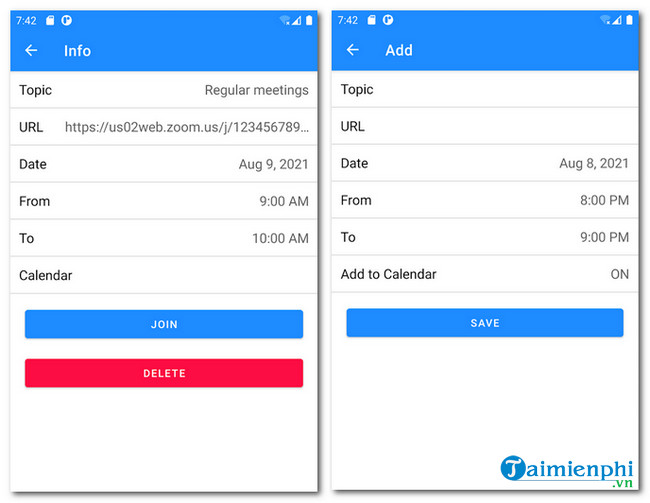 tai Online Meetings Schedule