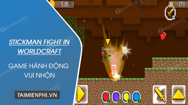 game Stickman Fight In WorldCraft