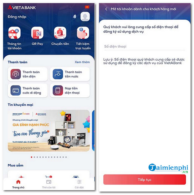 tai vietabank ezmobile