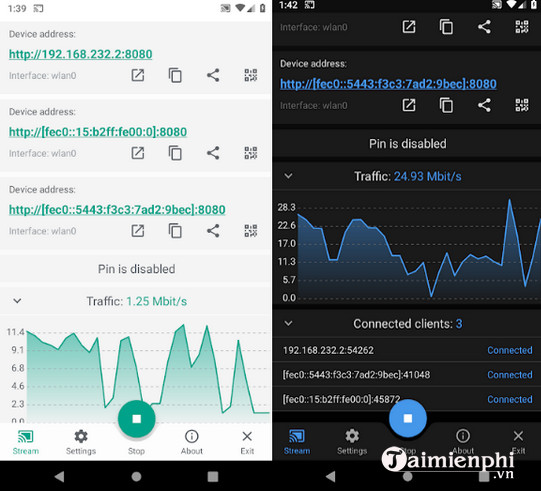screen stream over http