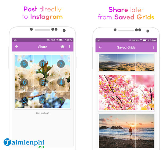 9 cut grids for instagram