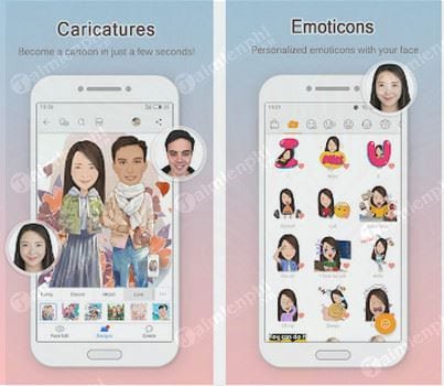 momentcam cartoons stickers