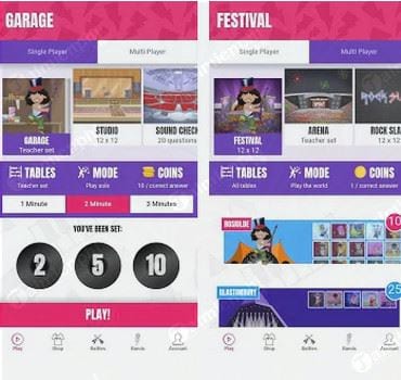 times tables rock stars