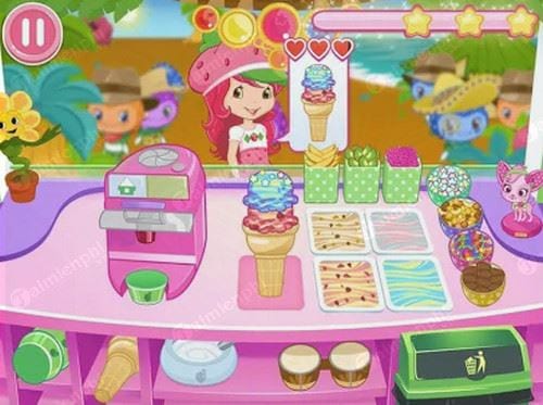 strawberry shortcake ice cream island