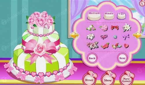 rose wedding cake game