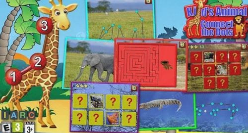 kids animal connect the dots