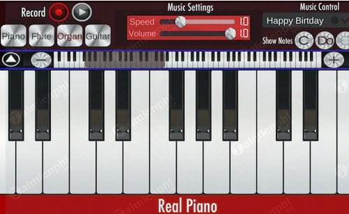 real piano