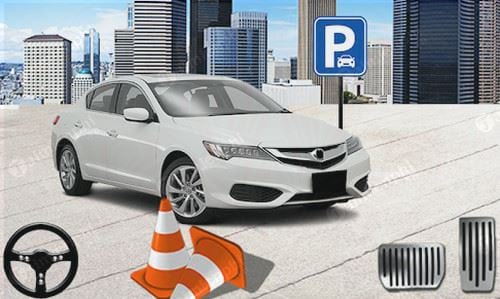 us smart car parking 3d