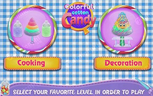 colorful cotton candy