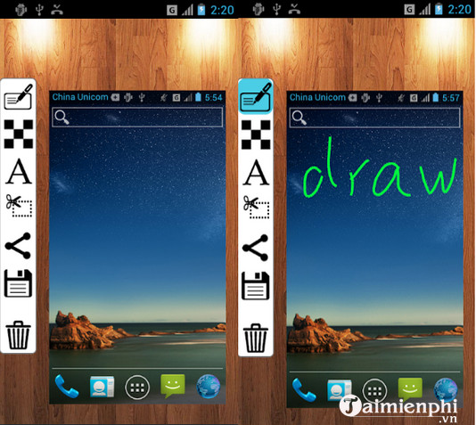 tai screenshot cho android