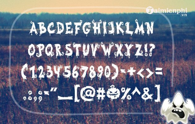 font halloween viet hoa