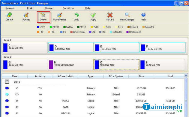 tenorshare free partition manager