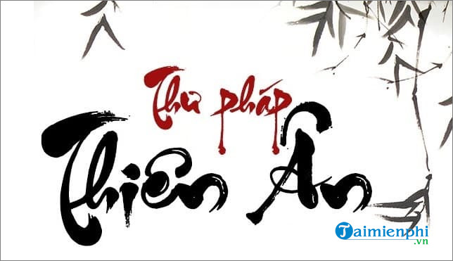 font thu phap thien an