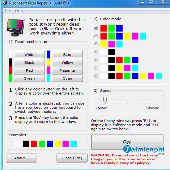 rizonesoft pixel repair