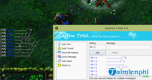 garena dota hotkey