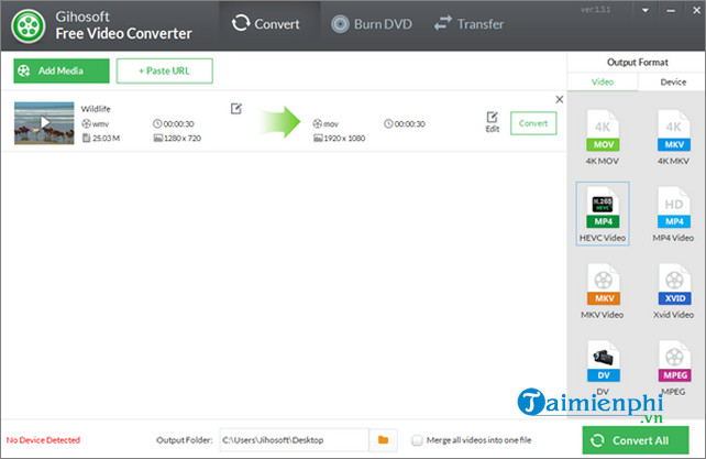 gihosoft free video converter