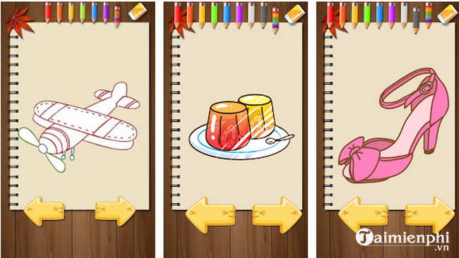 kids paintings coloring book