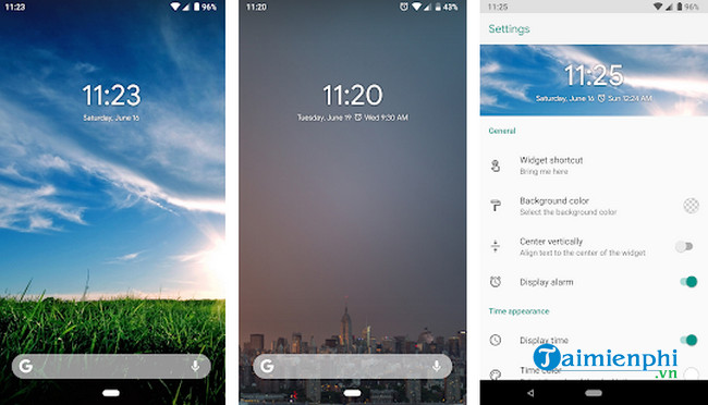 digital clock widget