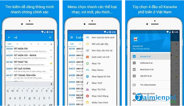 ma so karaoke vietnam