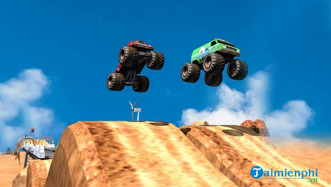 off road monster truck driving