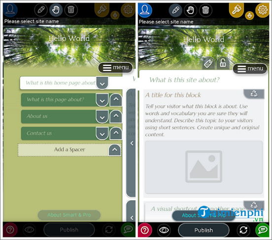 website builder for android