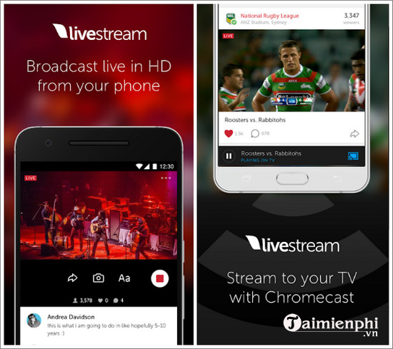 tai phan mem livestream