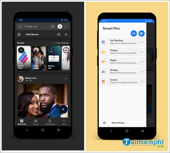 simple lite for facebook