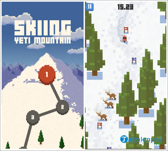 skiing yeti mountain