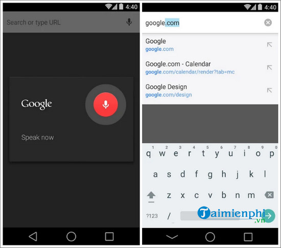 chrome canary cho android