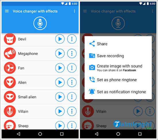 voice changer with effects